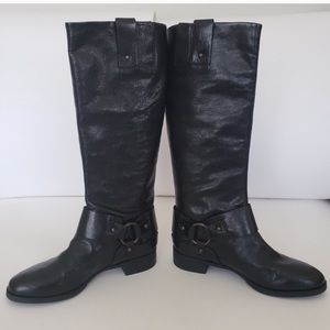 SLEEK, SEXY LEATHER RIDING BOOTS - like new!